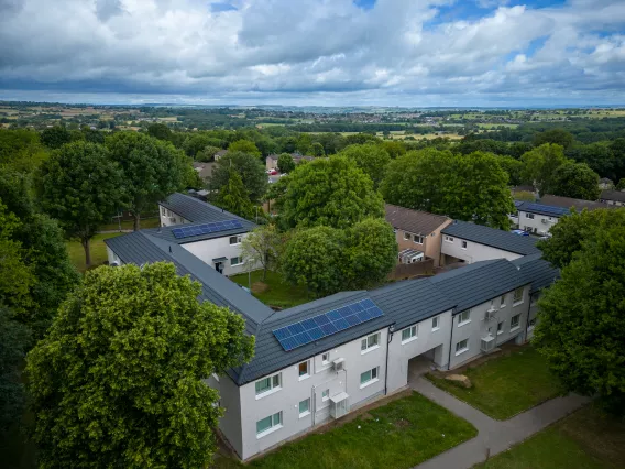 An aerial image of Holt Park Leeds