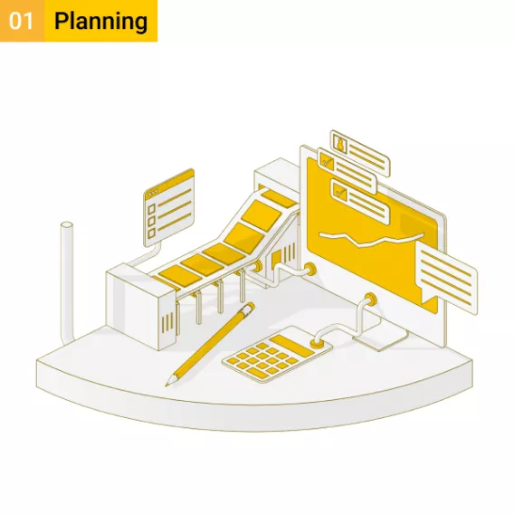 Image of office used for planning.
