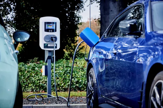 EV charging on Equans EV Solutions Charger