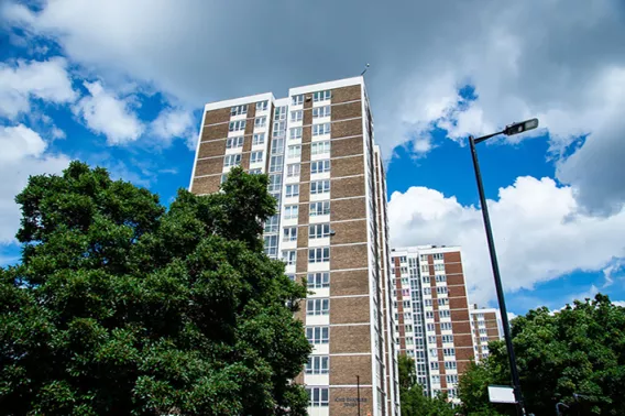 High rise building