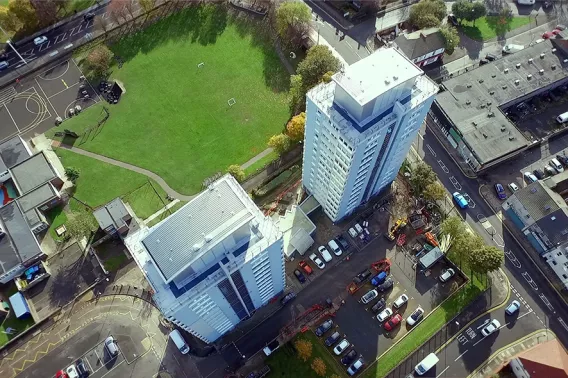 High rise building