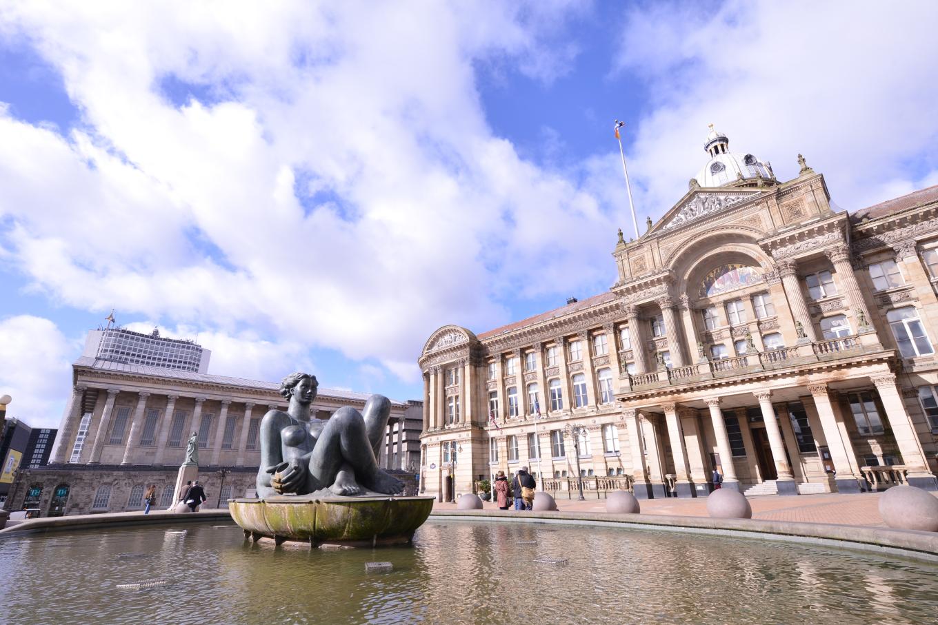 Statue outside Birmingham City Council building