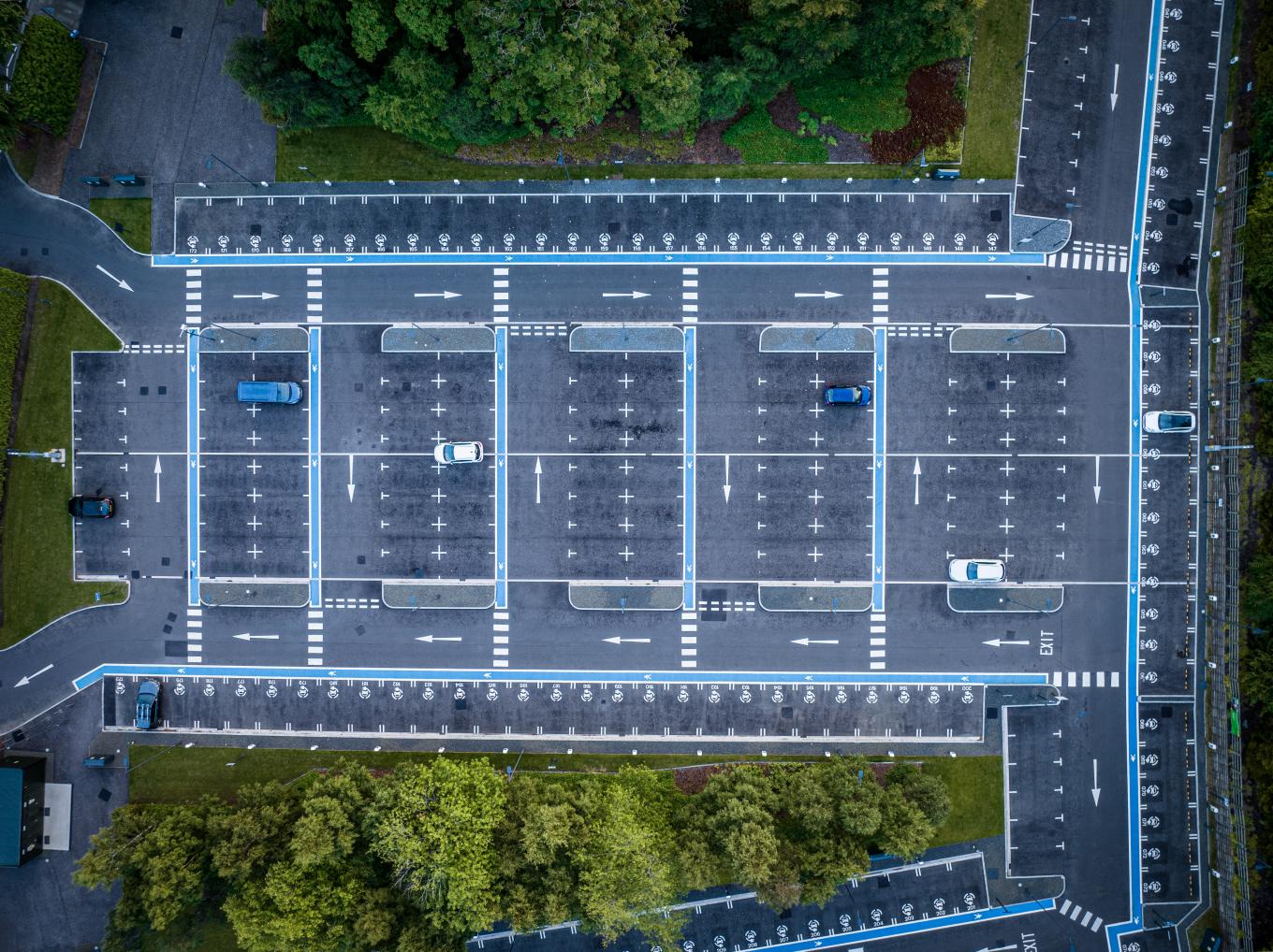 An aerial shot of NatWest in Gogaburn