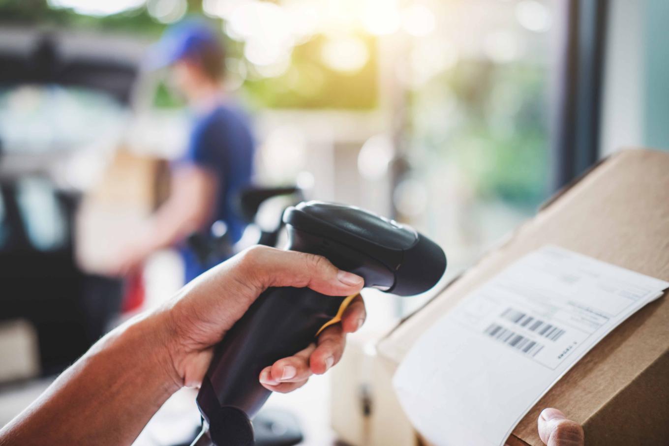 Image of digital scanning on parcel