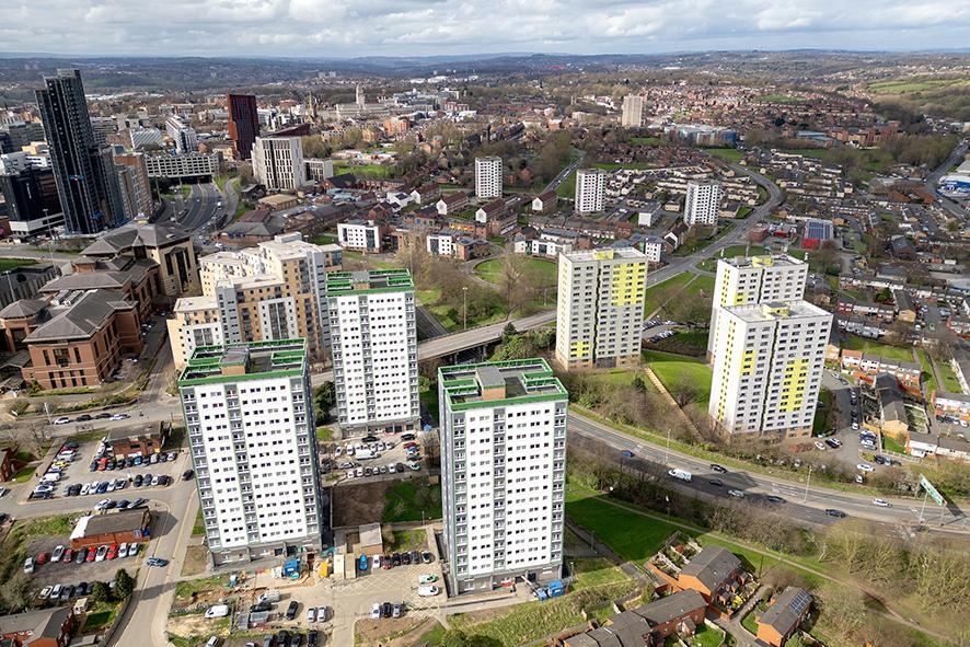 tower block in Leeds
