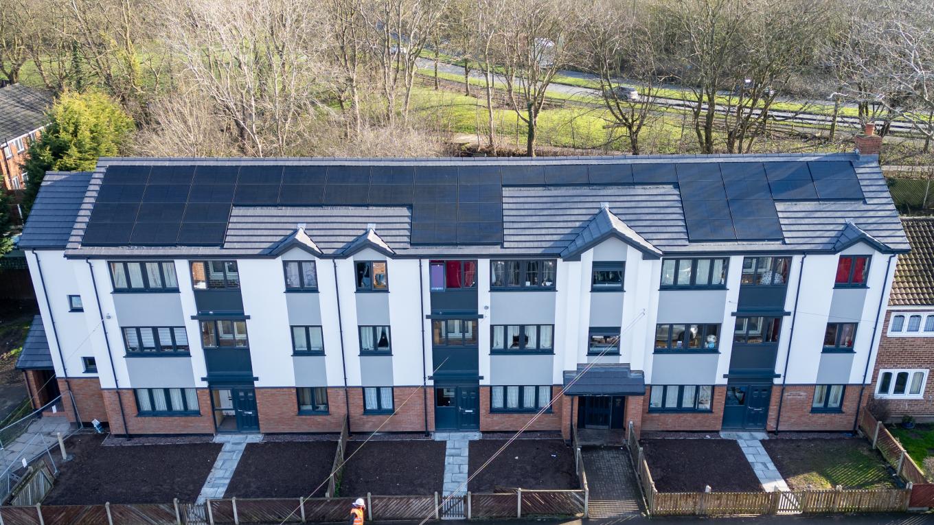 Image of retrofitted block of flats
