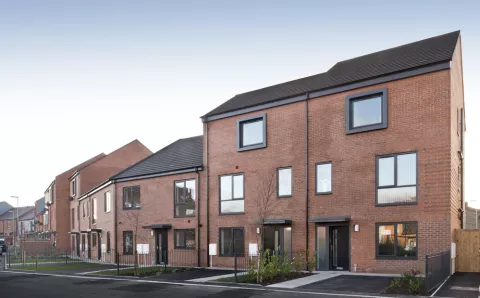 Primrose Bank in Oldham where Equans have built 19 eco-friendly, five-bedroom properties