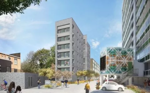 CGI of the revamped Sceaux Gardens Estate