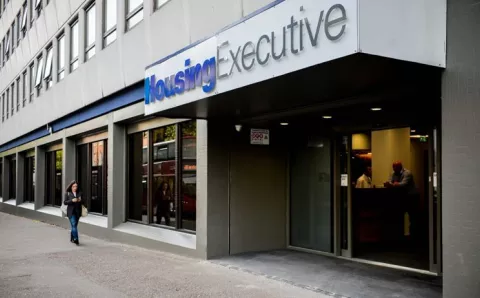 Exterior shot of Northern Ireland Housing Executive building