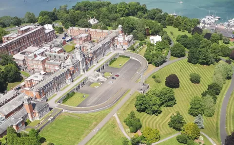 Britannia Royal Naval College in Dartmouth