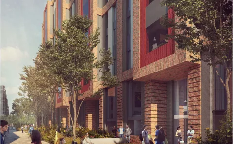 CG image of LSE Glengall Road