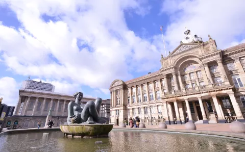 Statue outside Birmingham City Council building