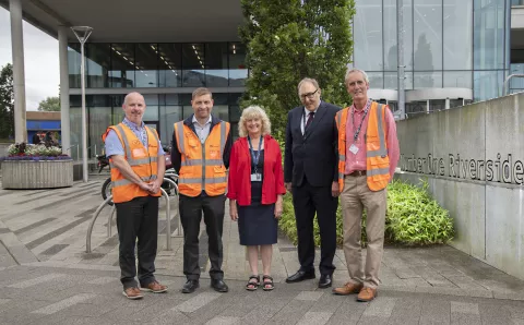 An image of partners from Equans and Rochdale Borough Council 