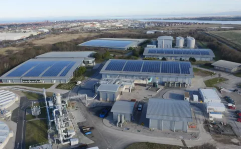 An aerial image of Fleetwood waste
