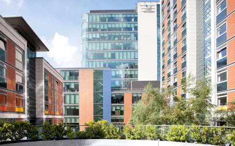 CGI of the upgraded exterior at Paragon Estate in Brentford