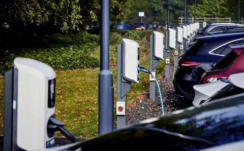 Car Park of EV Chargers