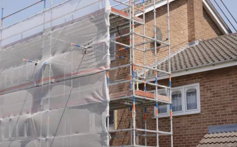 Image of retrofit on a site in Birmingham