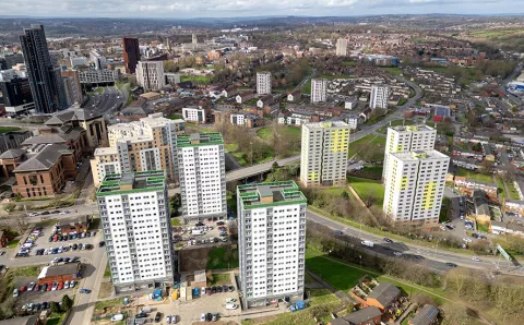 tower block in Leeds