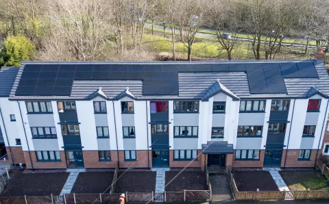 Image of retrofitted block of flats